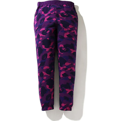 Bape COLOR CAMO SWEAT PANTS Purple