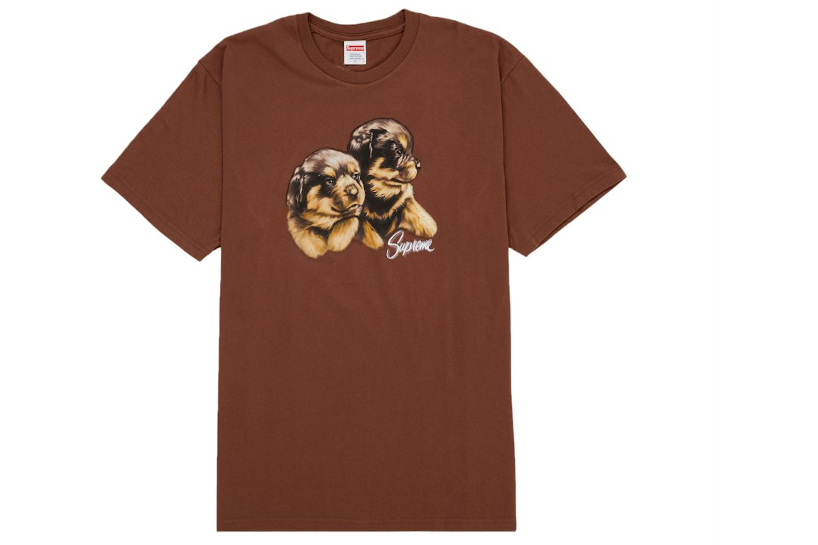 Supreme Puppies Tee Brown
