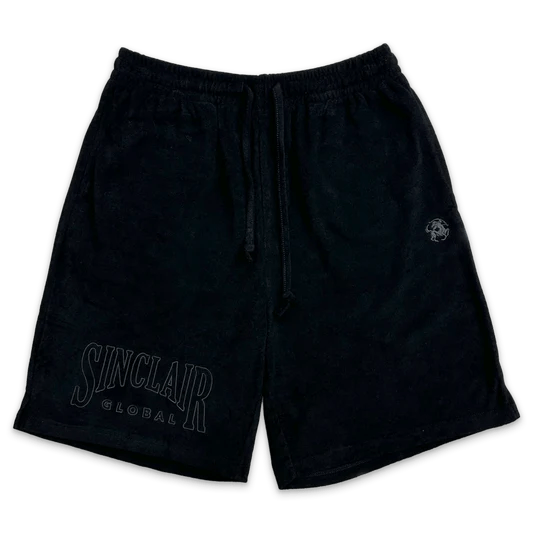 Sinclair Terry Cloth Camp Short Black
