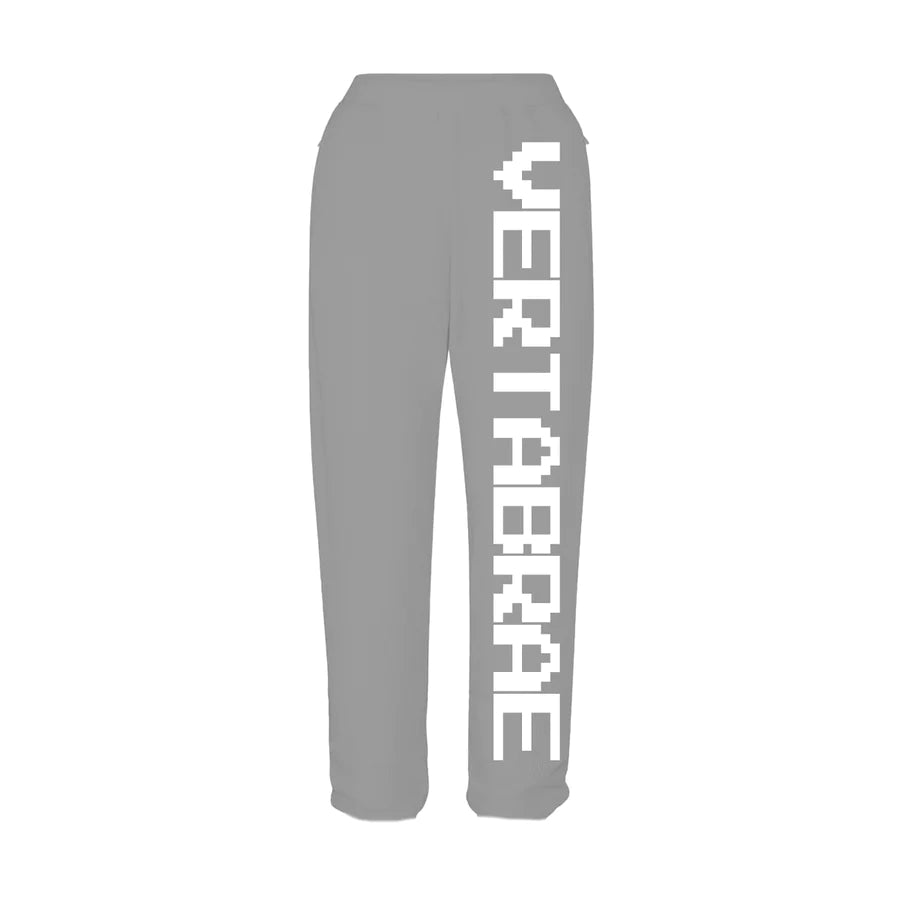 Vertabrae Straight Legged Sweatpants Grey/White