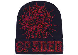 Sp5der Web Beanie Navy/Red