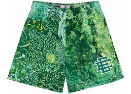 Eric Emanuel EE Basic Short Neon Green Paisley