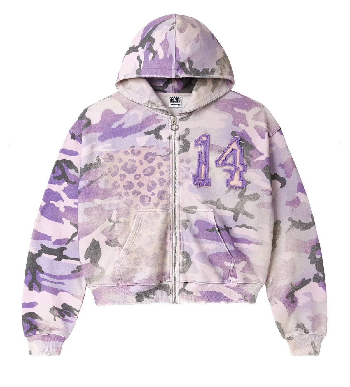 Vale Forever Wayne Zip Up Hoodie Purple