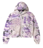 Vale Forever Wayne Zip Up Hoodie Purple