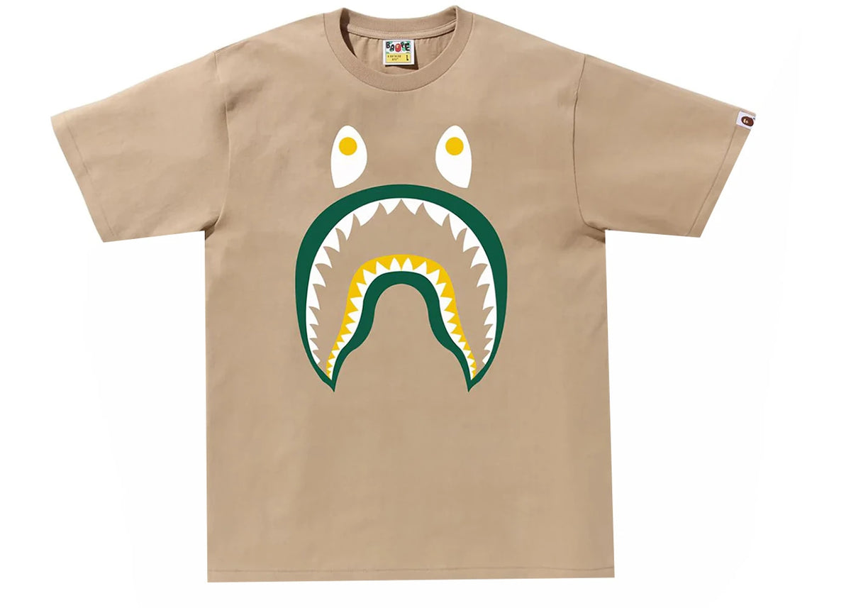 BAPE Colors Shark PONR Tee Beige