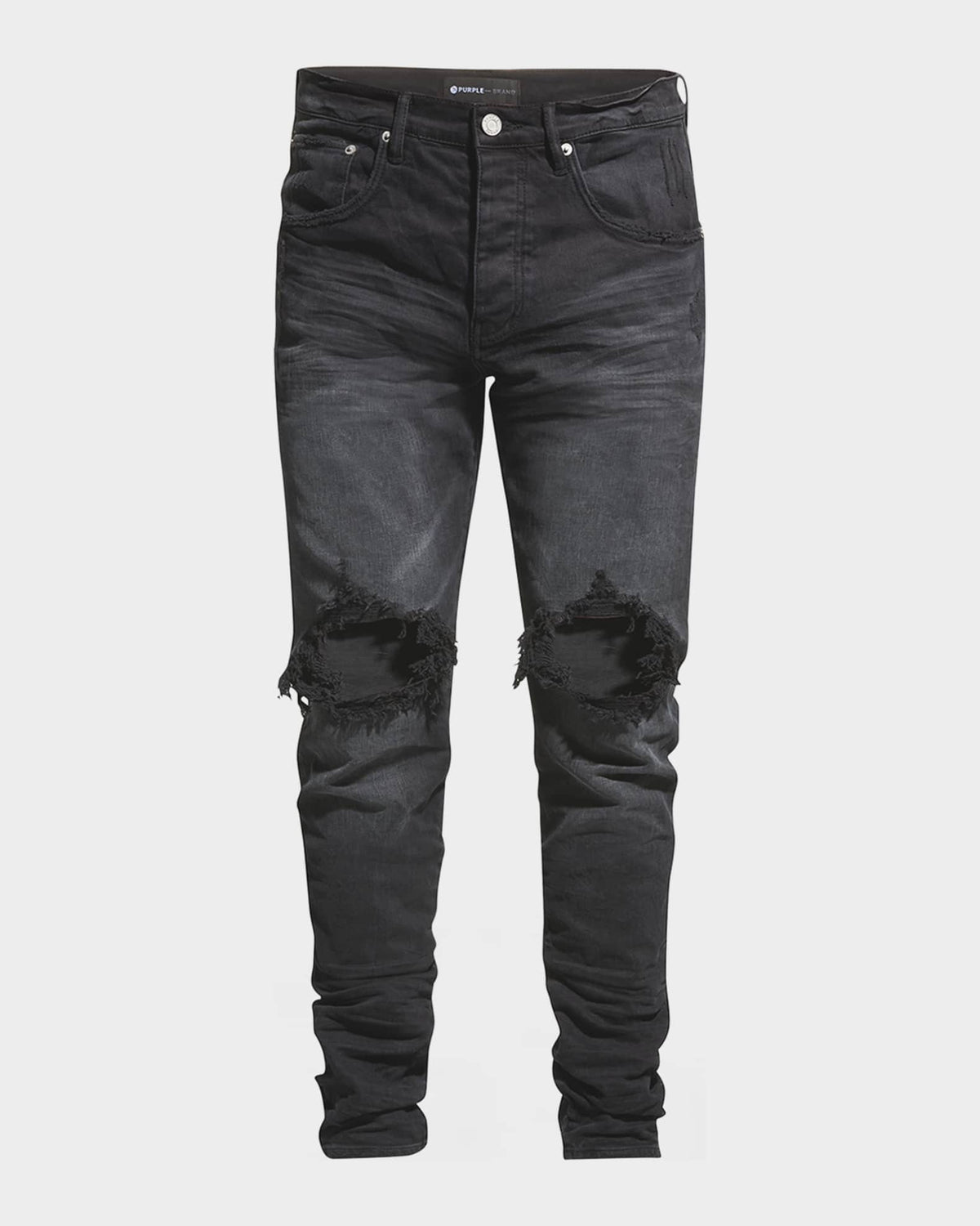 Purple Brand P002 Black Wash Blowout Jeans
