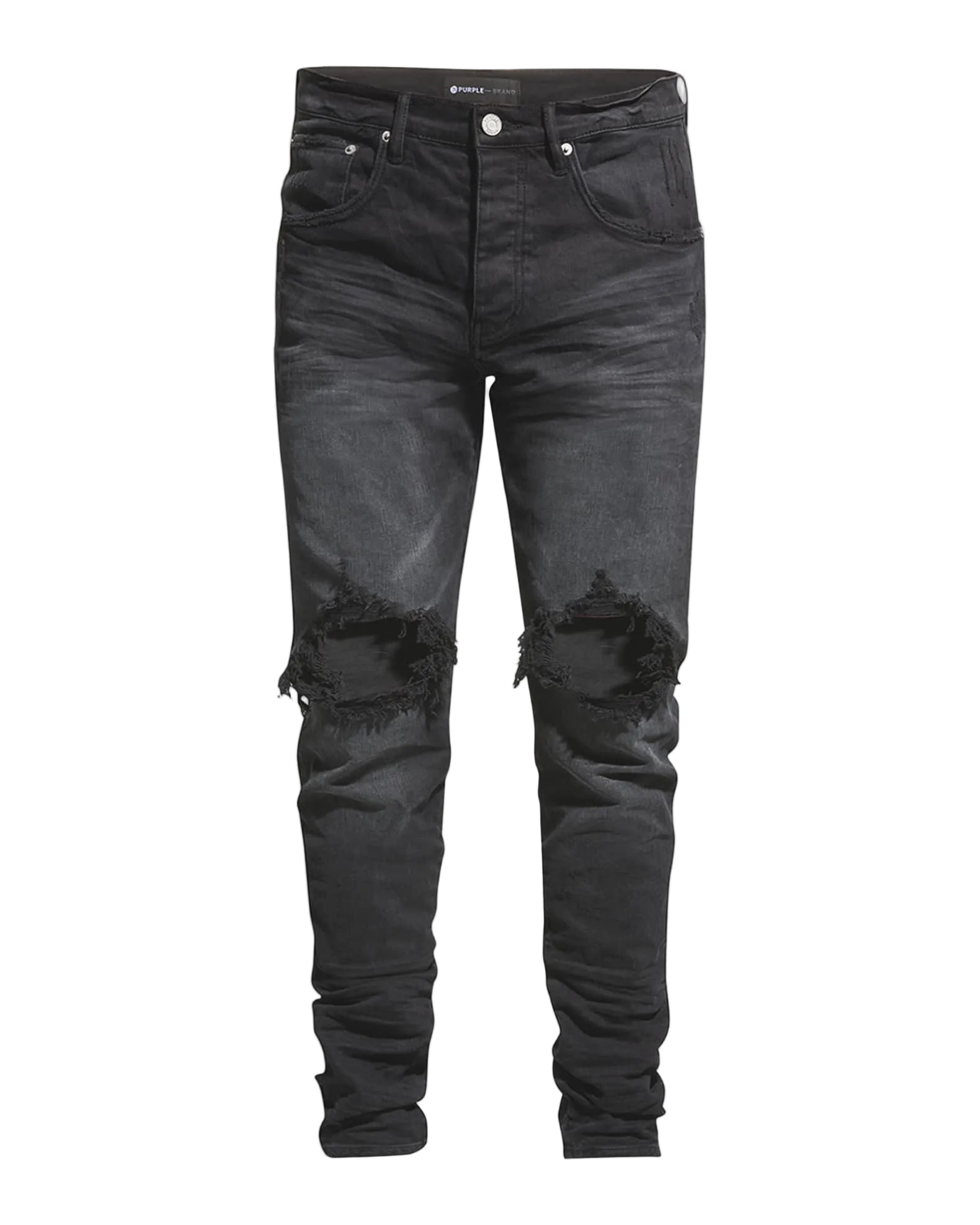 Purple Brand P002 Black Wash Blowout Jeans