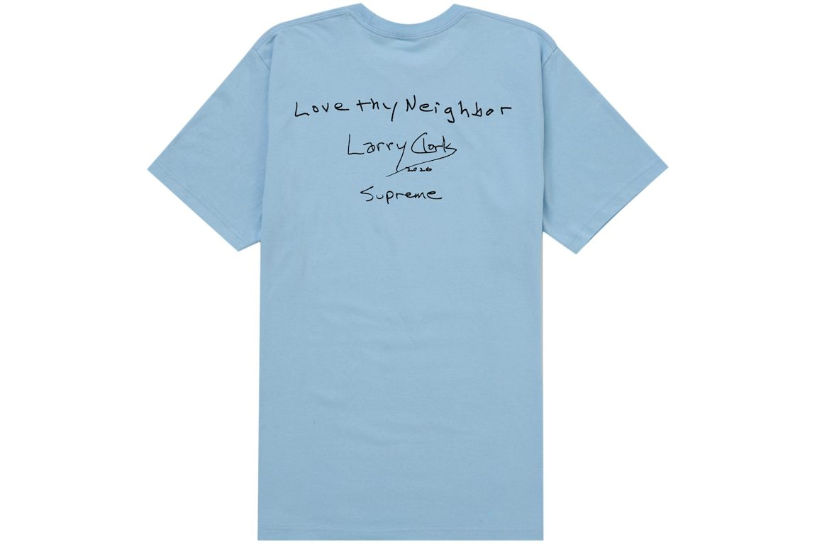 Supreme Larry Clark Neighbor Tee Light Blue