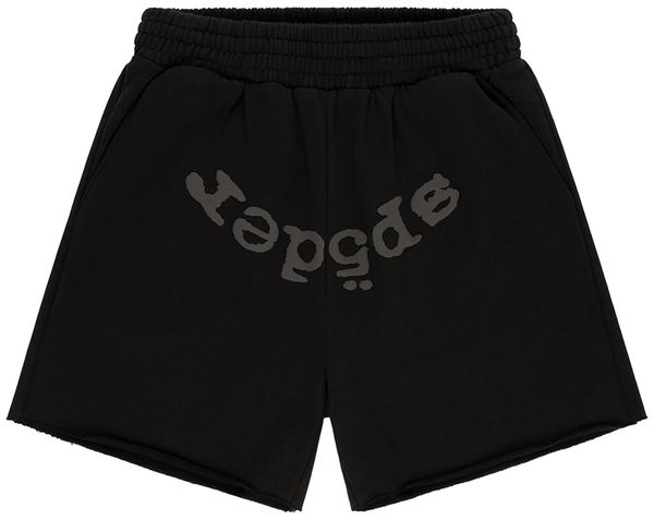 Sp5der OG Web V2 Phantom Sweatshort Black
