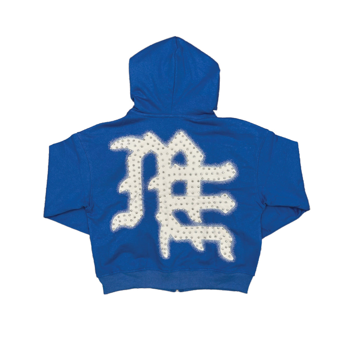 Mixed Emotions Blue End Rhinestone Hoodie