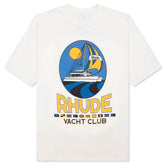 Rhude Yacht Club Tee Cream