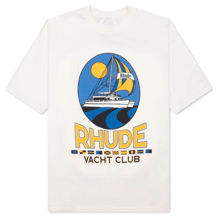 Rhude Yacht Club Tee Cream