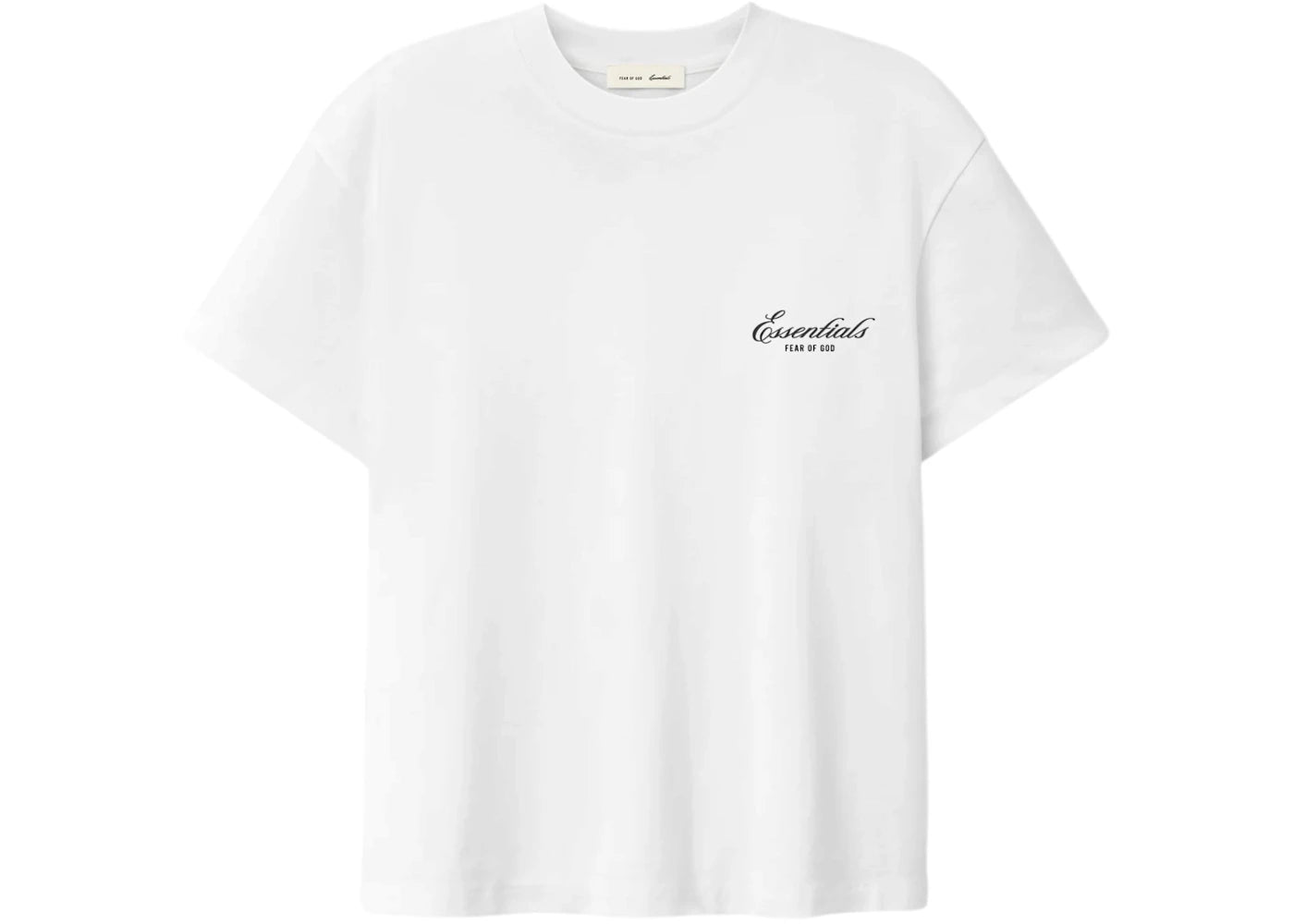 Fear of God Essentials Signature Classic Tee (SS26) Bright White