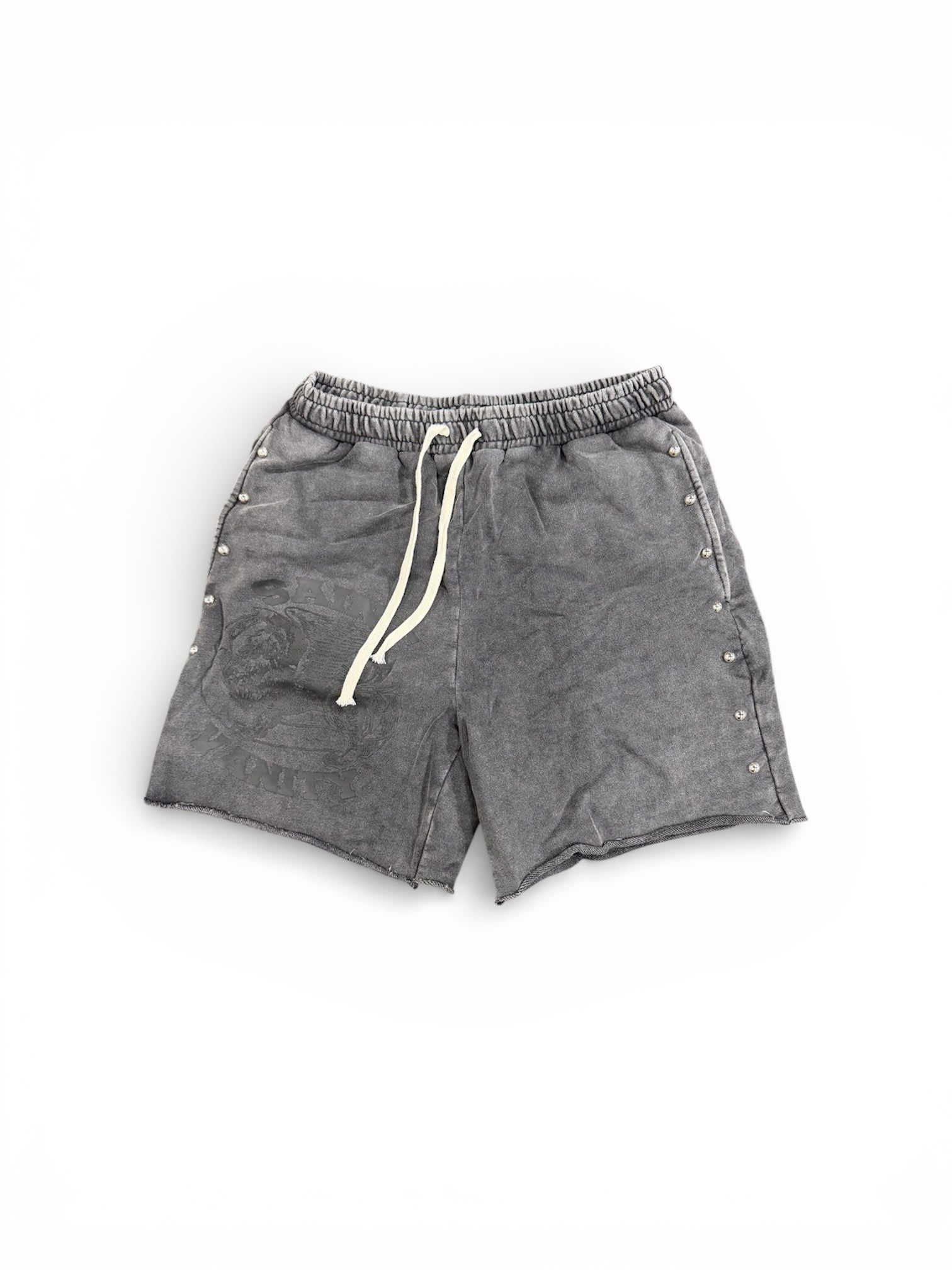 Saint Vanity Terry Shorts Black