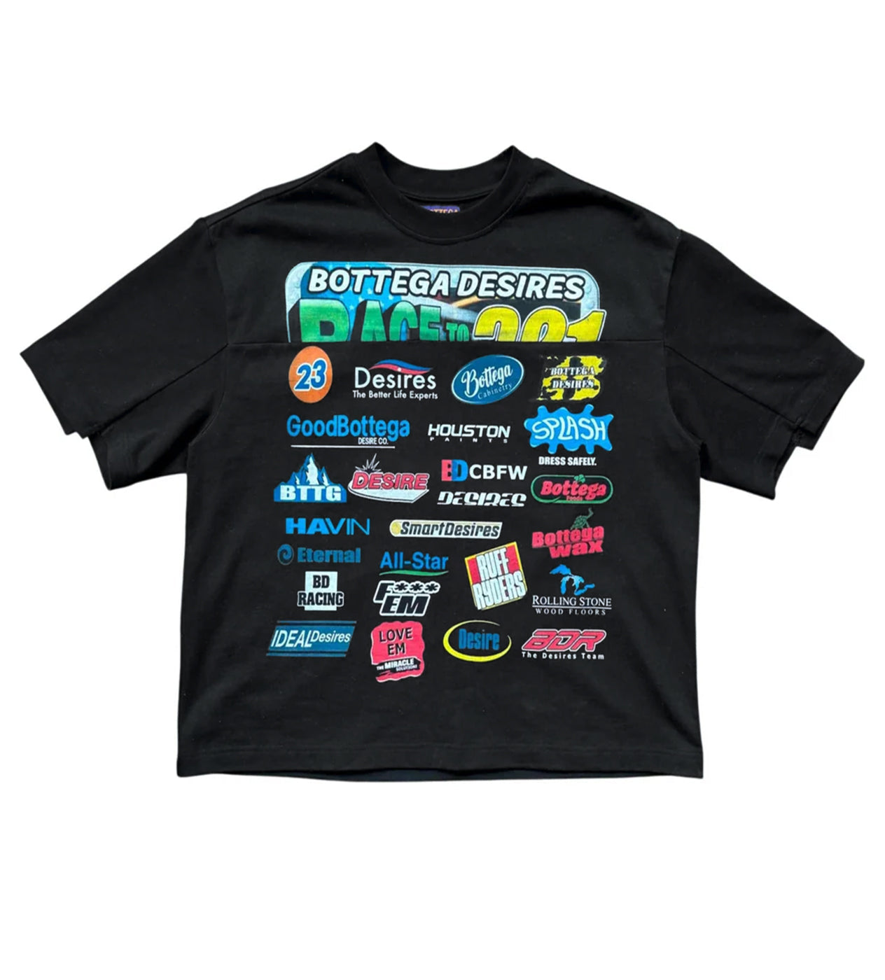 Bottega Desires Race Tee Black