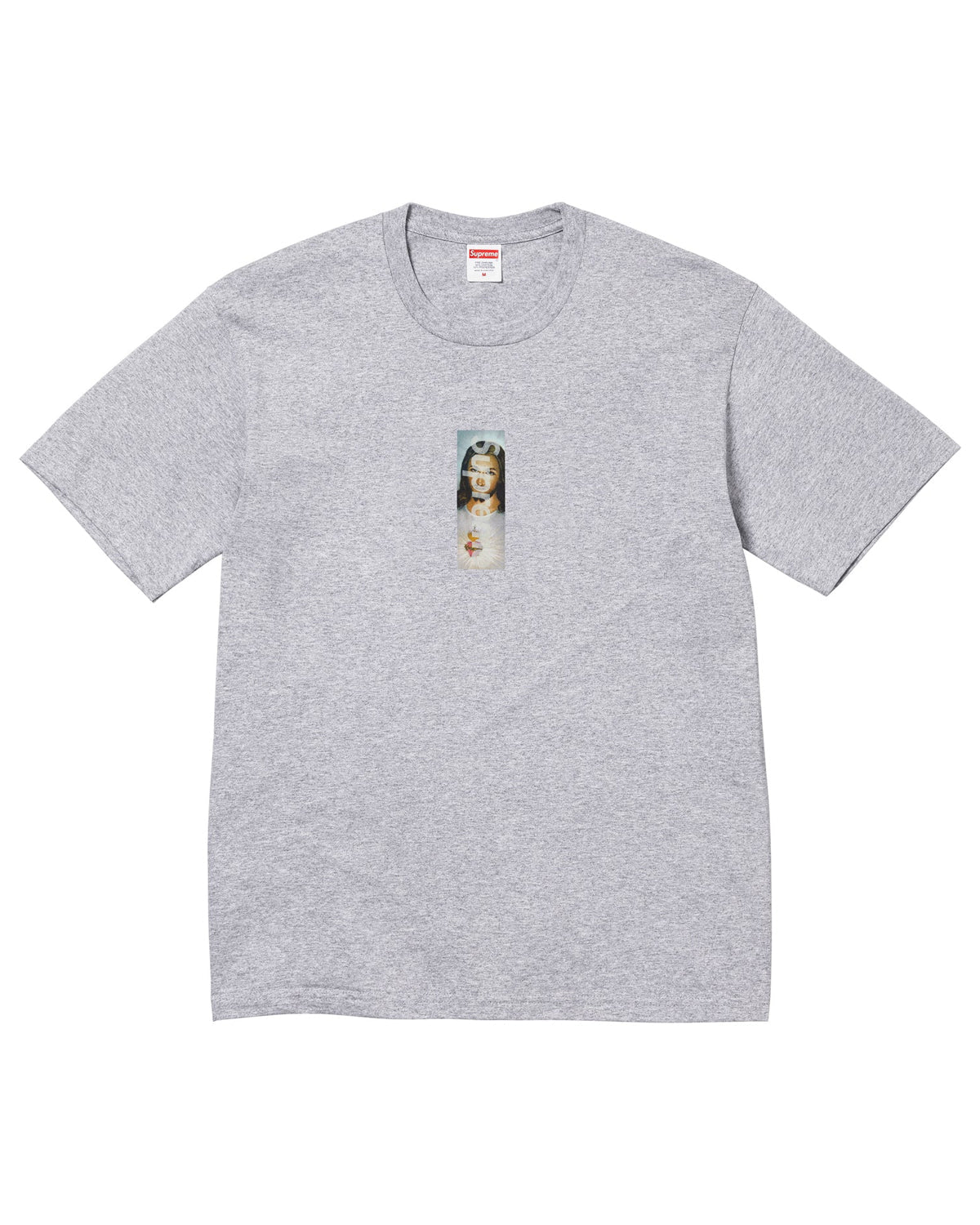 Supreme Prayer Card Box Logo Tee Grey