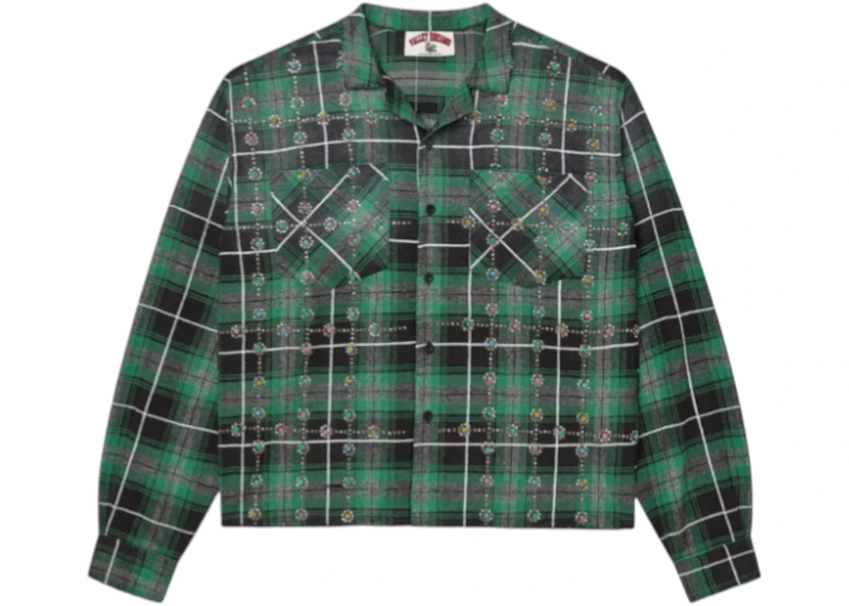 Vale Forever Grinch Gems L/S Flannel Green