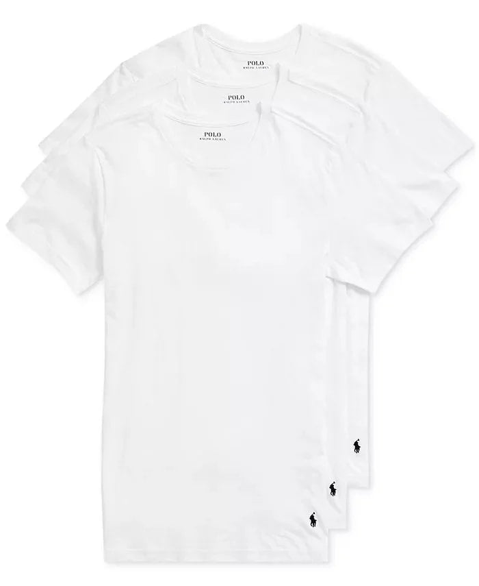 Polo Ralph Lauren Slim fit Undershirt 3-Pack - White