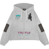 Triple Sevens Moto Vice Hoodie Grey