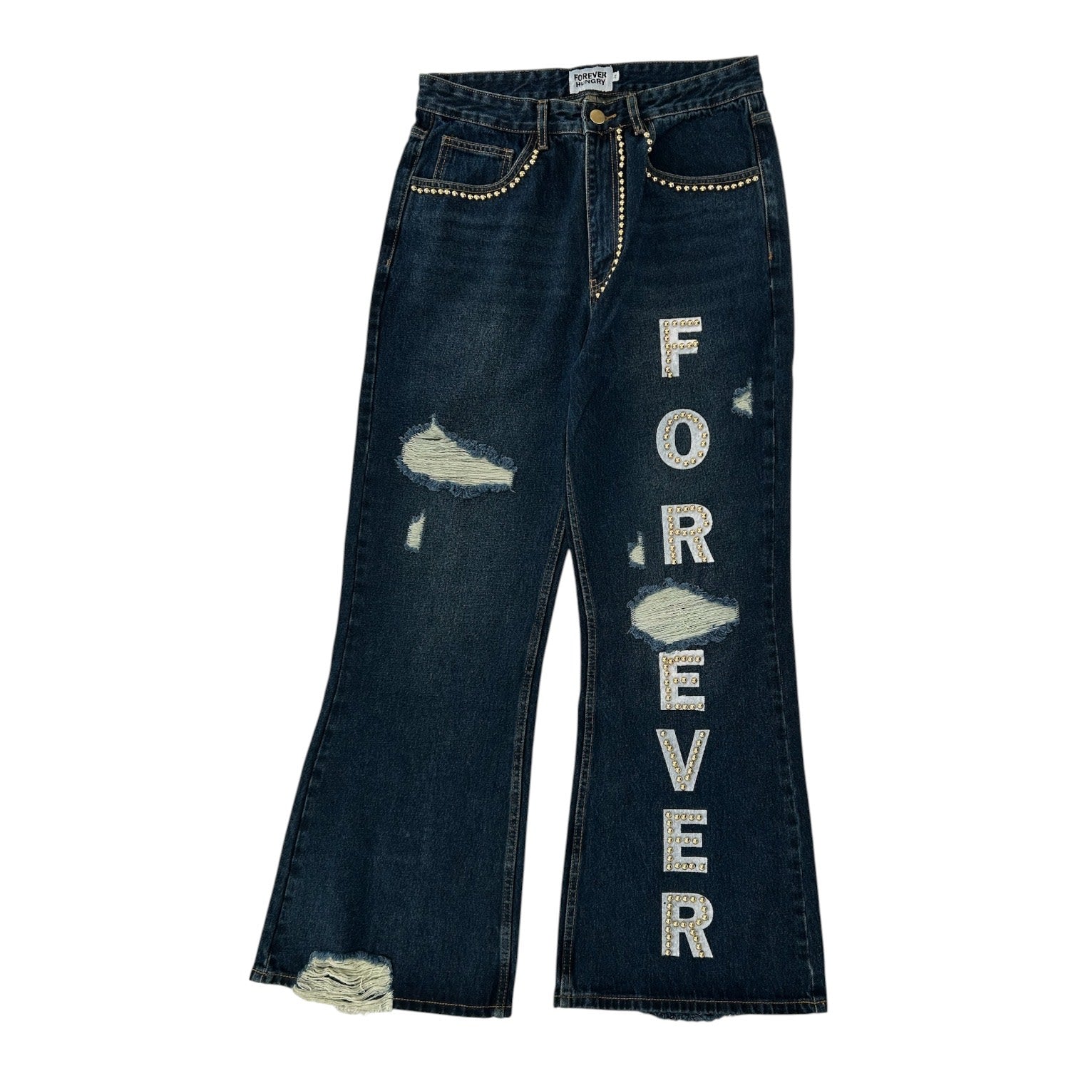 Forever Flared Jeans Dark Blue