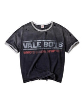 Vale Forever Oreo Ringer Tee Black