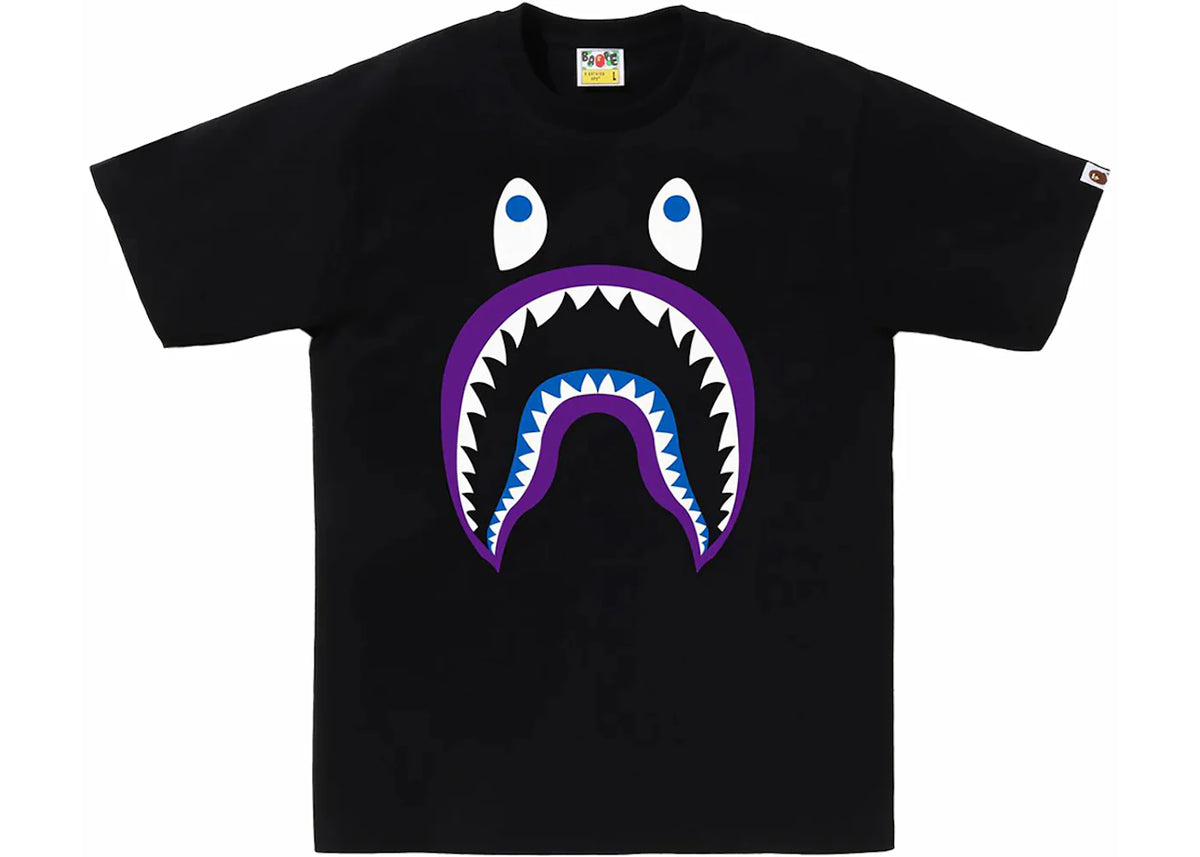 BAPE Colors Shark PONR Tee Black