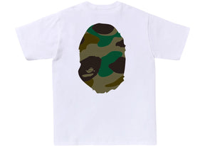 BAPE Giant 1st Camo Big Ape Head Tee White/Green