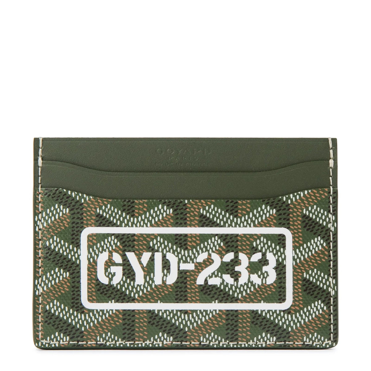 Goyard Goyardine Canvas Khaki Saint-Sulpice Card Holder