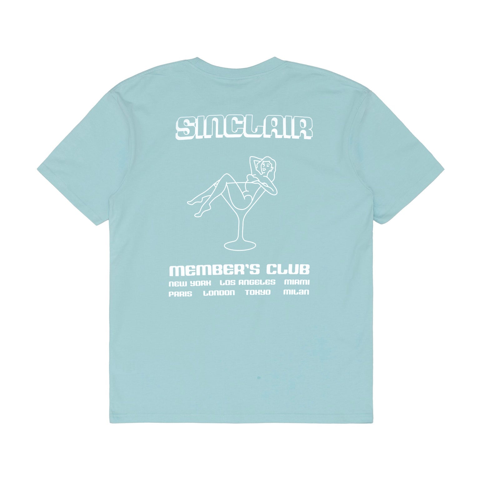 Sinclair Members Club Tour Tee Light Blue