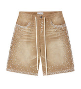 Vale Forever Sandstorm Jorts Tan
