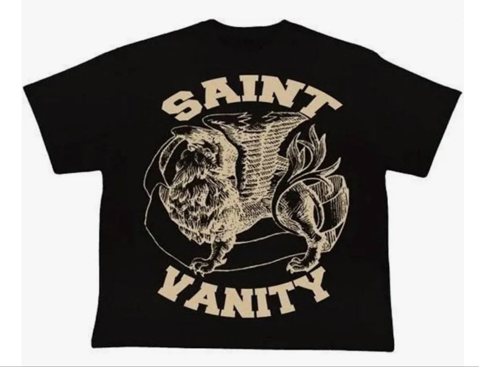 Saint Vanity Griffin Tee Black/Cream