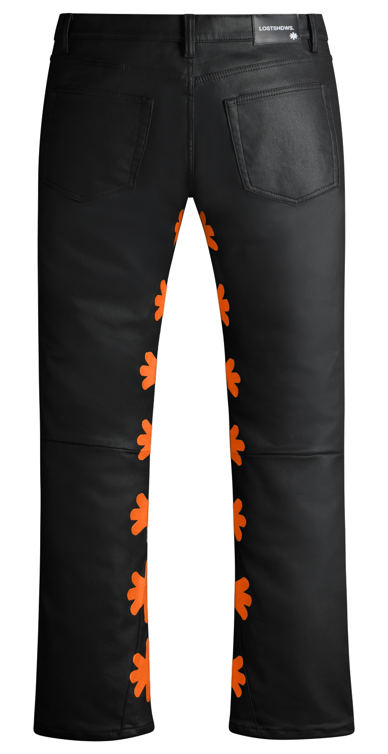 LOSTSHDWS WAX PANT (ORANGE)