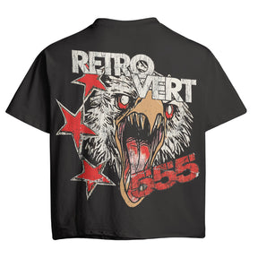 Retrovert Red Falcon Skull Tee