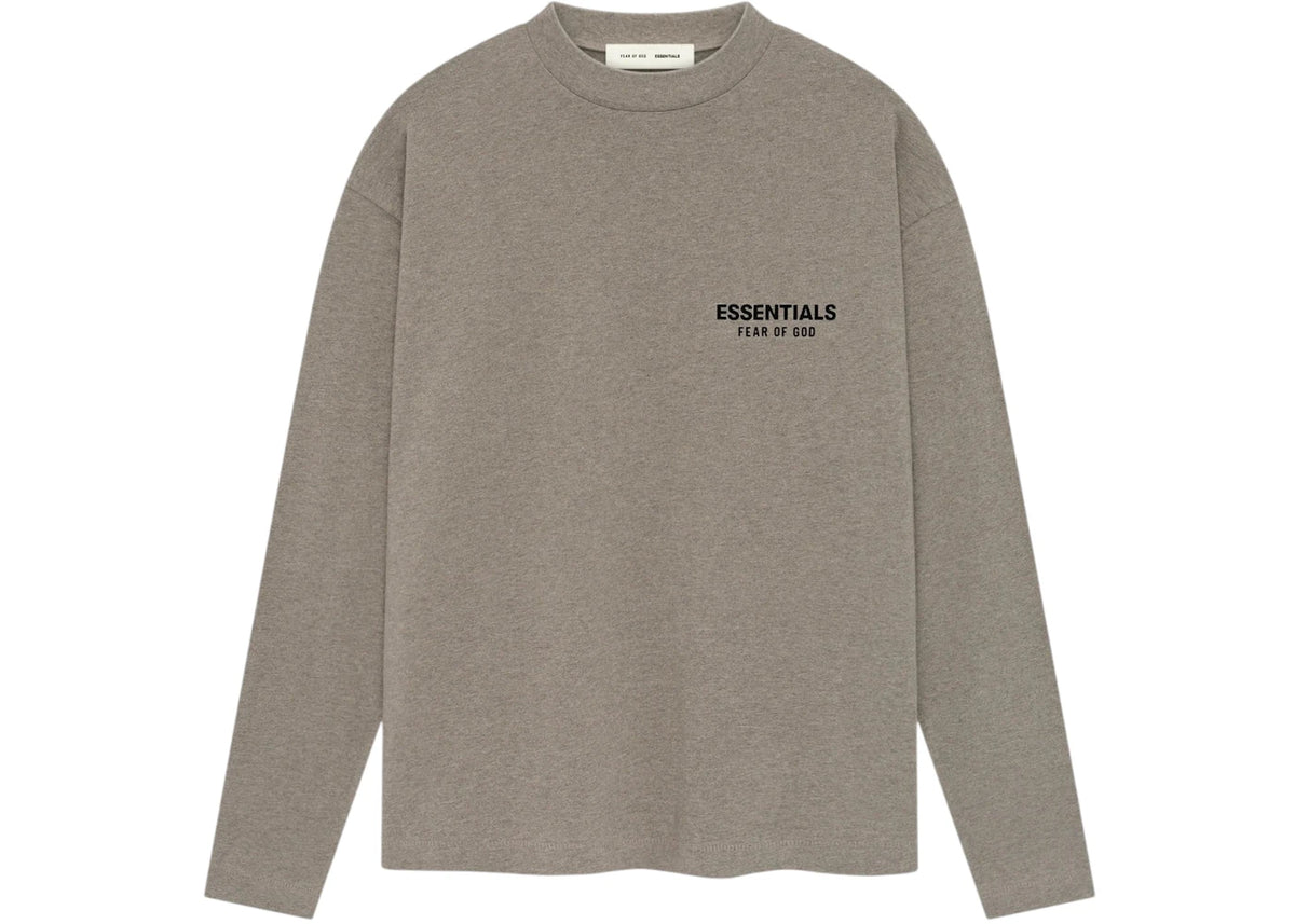 Fear of God Essentials Classic Print Long Sleeve Tee (FW25) Homestead Heather