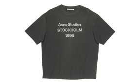 Acne Studios Sprayed Logo T-Shirt Faded Black