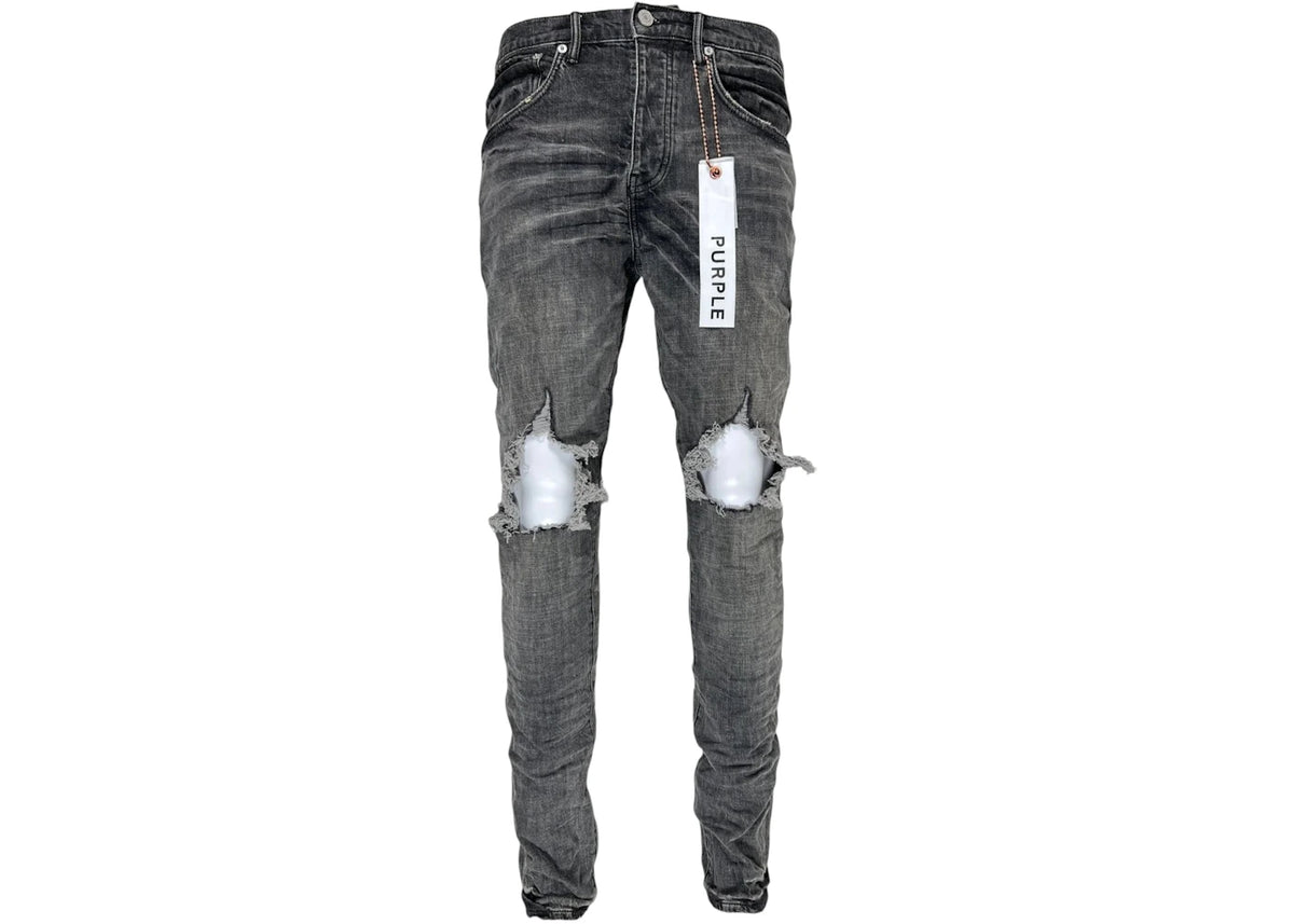 Purple Brand Grey Dirty Blowout Jean Black
