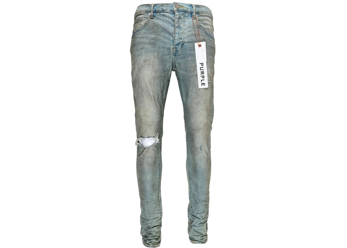 Purple Brand Light Dirty Wax Jeans Light Indigo