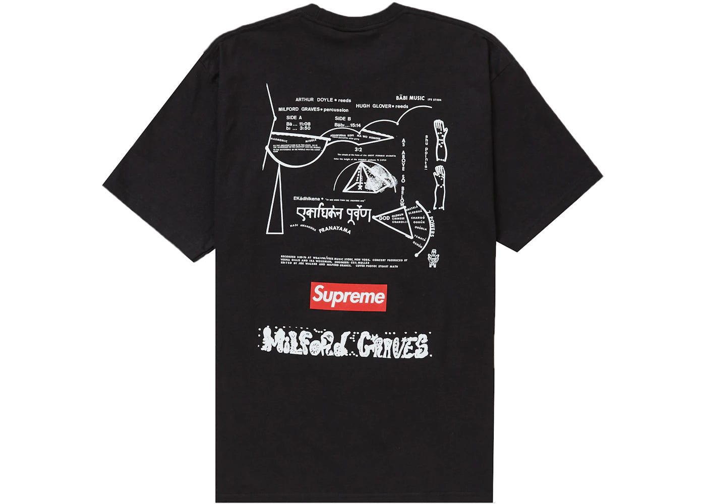 Supreme Milford Graves Tee Black