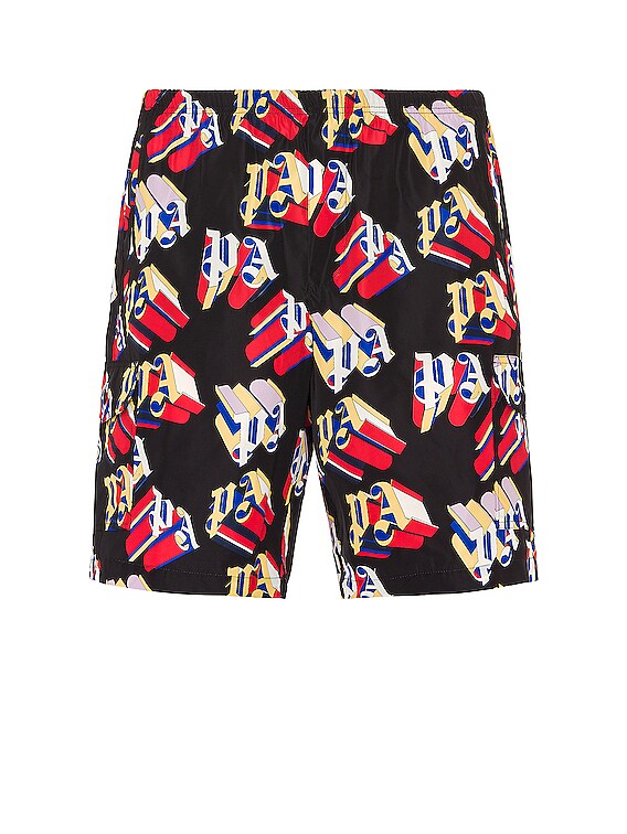 Palm Angels 3D PA Swimshort - Black/Red