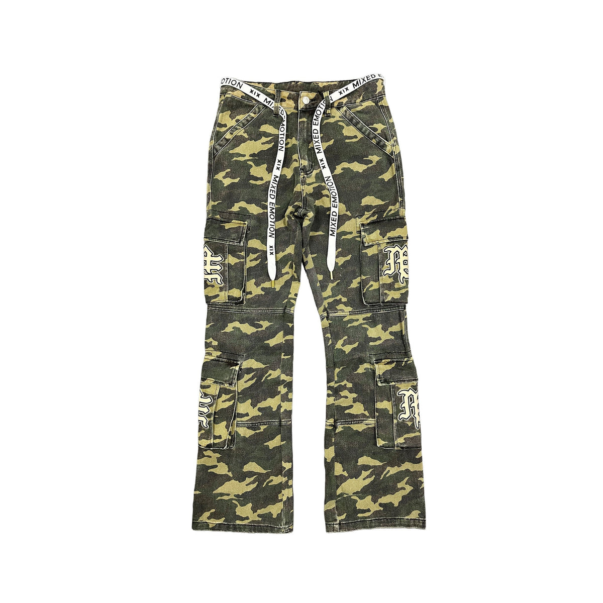 Mixed Emotions 'ME' Camo Cargo Pants