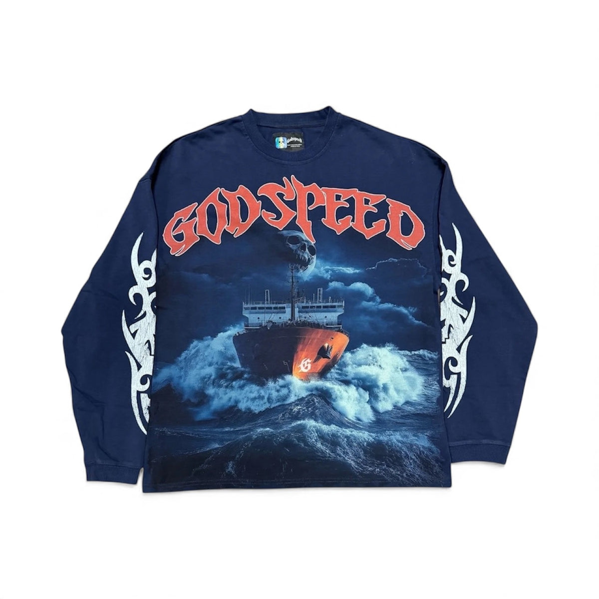 Godspeed Sea Sick L/S Tee Navy