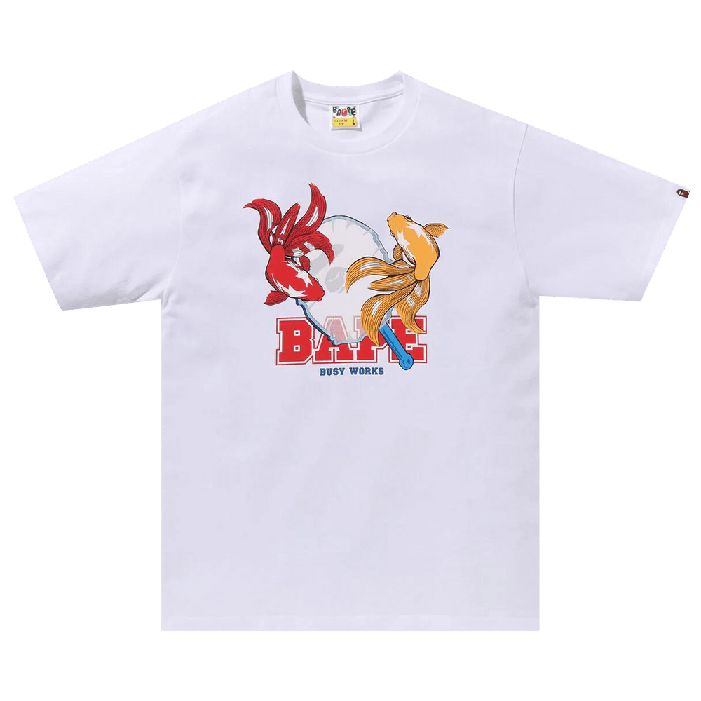 Bape Goldfish Scooping Tee White