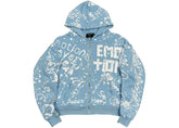 Mixed Emotion Graffiti Hoodie Blue