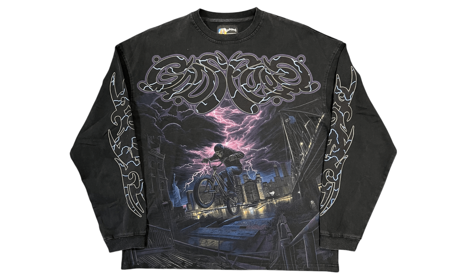 Godspeed B.M.X LS Tee Black Wash