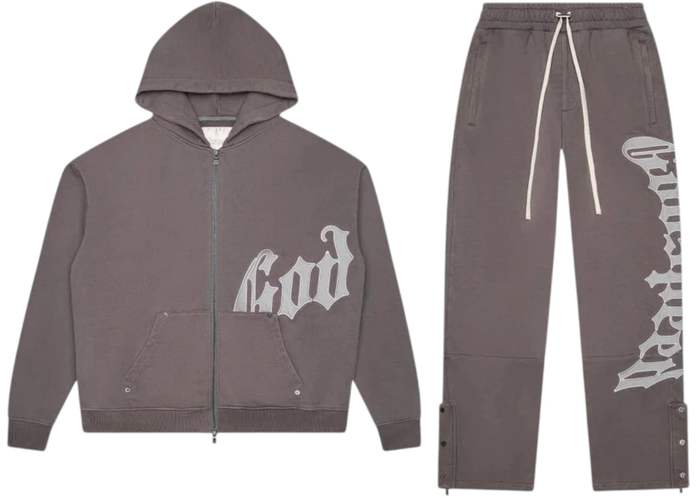Godspeed OG Logo V2 Sweatsuit Stone Grey