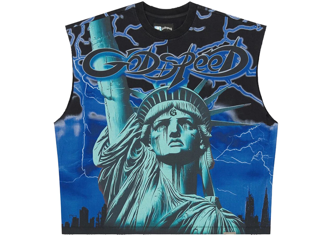 Godspeed Voltage Sleeveless T-shirt Blue