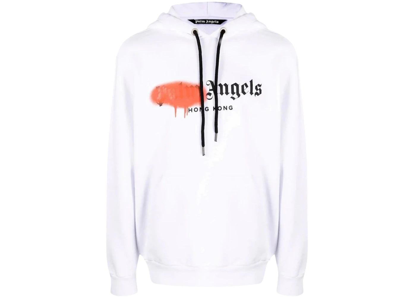 Palm Angels Hong Kong Spray Paint Hoodie White