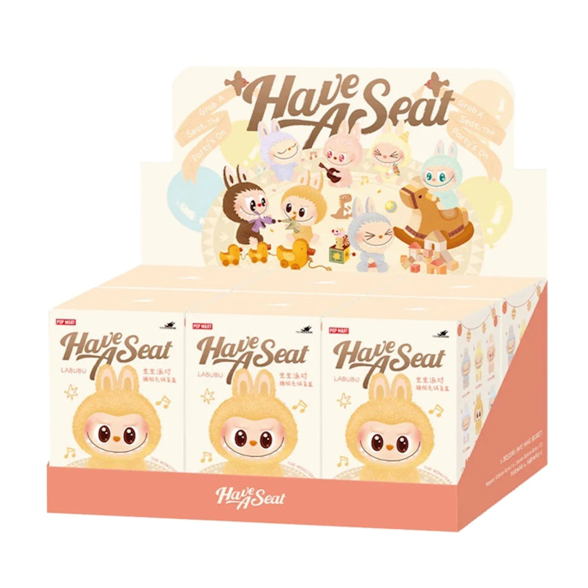 Pop Mart Labubu The Monsters Have a Seat Vinyl Plush 1 Blind Box