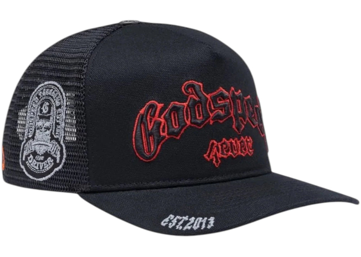 Godspeed GS Forever Trucker Hat Black/Red