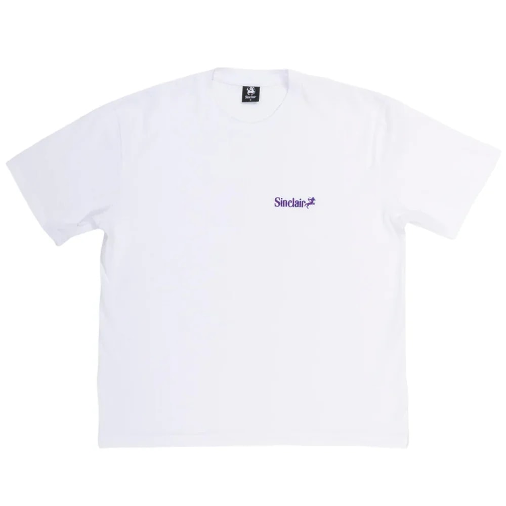 Sinclair Essential Tee White/Purple